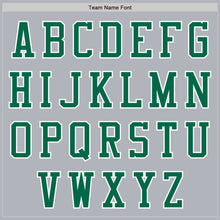 Load image into Gallery viewer, Custom Gray Kelly Green-White Authentic Baseball Jersey
