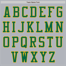 Load image into Gallery viewer, Custom Gray Kelly Green-Gold Authentic Baseball Jersey
