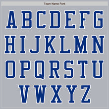 Load image into Gallery viewer, Custom Gray Royal-White Authentic Baseball Jersey

