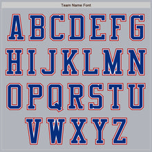Load image into Gallery viewer, Custom Gray Royal-Red Authentic Baseball Jersey
