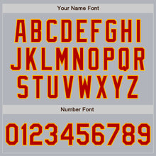 Load image into Gallery viewer, Custom Gray Red-Gold Authentic Baseball Jersey

