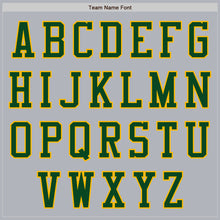 Load image into Gallery viewer, Custom Gray Green-Gold Authentic Baseball Jersey
