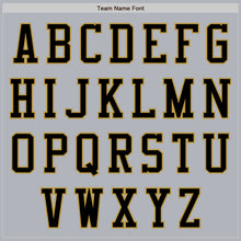 Load image into Gallery viewer, Custom Gray Black-Old Gold Authentic Baseball Jersey
