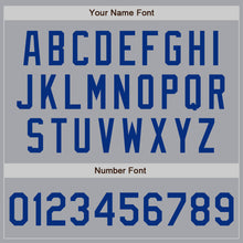 Load image into Gallery viewer, Custom Gray Royal-Gold Authentic Baseball Jersey
