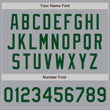 Load image into Gallery viewer, Custom Gray Green Authentic Baseball Jersey
