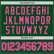 Load image into Gallery viewer, Custom Green Pink Authentic Throwback Basketball Jersey
