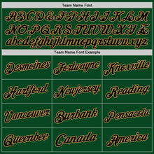 Load image into Gallery viewer, Custom Green Black-Old Gold Authentic Throwback Basketball Jersey

