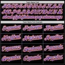 Load image into Gallery viewer, Custom Black Purple-Orange Bomber Full-Snap Varsity Letterman Two Tone Hoodie Jacket
