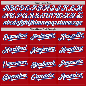Custom Red White-Royal Bomber Full-Snap Varsity Letterman Hoodie Jacket