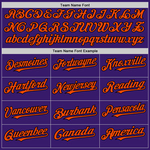 Custom Purple Orange-Black Bomber Full-Snap Varsity Letterman Two Tone Hoodie Jacket