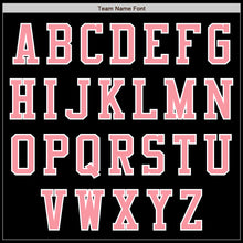 Load image into Gallery viewer, Custom Black Medium Pink-White Bomber Varsity Letterman Zipper Jacket
