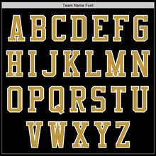 Load image into Gallery viewer, Custom Black Old Gold-White Bomber Varsity Letterman Zipper Jacket
