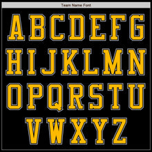 Load image into Gallery viewer, Custom Black Gold-Gray Bomber Varsity Letterman Zipper Jacket
