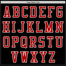 Load image into Gallery viewer, Custom Black Red-White Bomber Varsity Letterman Zipper Jacket
