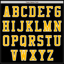 Load image into Gallery viewer, Custom Black Gold-White Bomber Varsity Letterman Zipper Jacket
