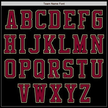 Load image into Gallery viewer, Custom Black Maroon-Cream Bomber Varsity Letterman Zipper Jacket
