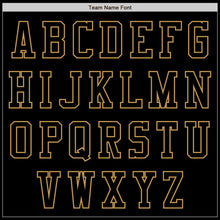 Load image into Gallery viewer, Custom Black Old Gold Bomber Varsity Letterman Zipper Jacket

