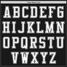 Load image into Gallery viewer, Custom Black White Bomber Varsity Letterman Two Tone Zipper Jacket
