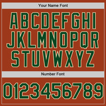 Load image into Gallery viewer, Custom Texas Orange Green-Cream Bomber Full-Snap Varsity Letterman Hoodie Jacket
