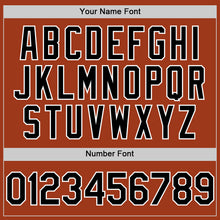 Load image into Gallery viewer, Custom Texas Orange Black-White Bomber Full-Snap Varsity Letterman Hoodie Jacket
