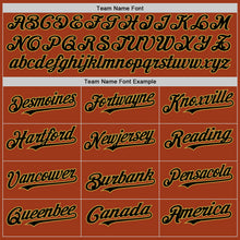 Load image into Gallery viewer, Custom Texas Orange Black-Old Gold Bomber Full-Snap Varsity Letterman Hoodie Jacket
