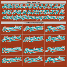 Load image into Gallery viewer, Custom Texas Orange Teal-White Bomber Full-Snap Varsity Letterman Hoodie Jacket
