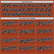 Load image into Gallery viewer, Custom Texas Orange Black-Gray Bomber Full-Snap Varsity Letterman Two Tone Hoodie Jacket
