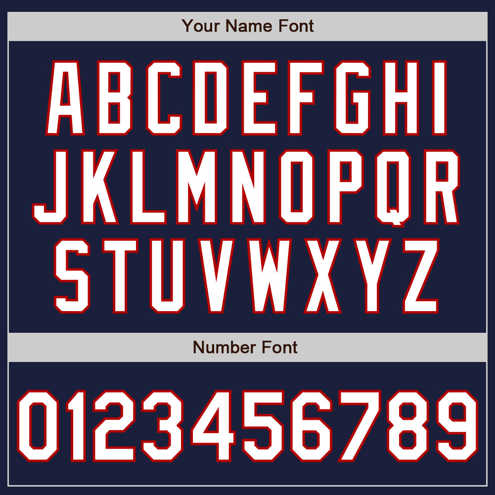 Load image into Gallery viewer, Custom Navy White-Red Bomber Varsity Letterman Zipper Jacket