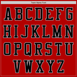 Custom Red Black-Gray Bomber Varsity Letterman Zipper Jacket