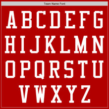 Load image into Gallery viewer, Custom Red White Bomber Varsity Letterman Zipper Jacket
