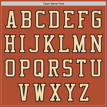 Load image into Gallery viewer, Custom Texas Orange Black-Cream Bomber Varsity Letterman Two Tone Zipper Jacket
