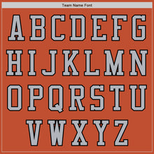 Load image into Gallery viewer, Custom Texas Orange Black-Gray Bomber Varsity Letterman Two Tone Zipper Jacket

