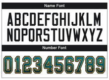 Load image into Gallery viewer, Custom Teal Black-Old Gold Drift Fashion Football Jersey
