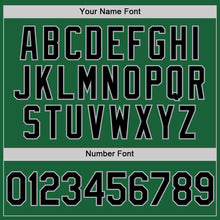 Load image into Gallery viewer, Custom Kelly Green Black-Gray Authentic Throwback Baseball Jersey
