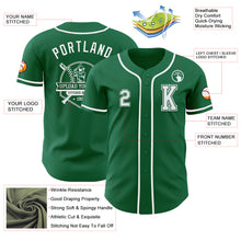 Load image into Gallery viewer, Custom Kelly Green White Authentic Baseball Jersey
