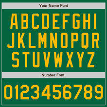 Load image into Gallery viewer, Custom Kelly Green Gold Authentic Baseball Jersey
