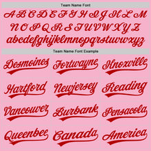 Load image into Gallery viewer, Custom Light Pink Red Authentic Baseball Jersey
