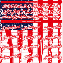 Load image into Gallery viewer, Custom White Fire Red-Royal 3D Hunting Tool American Flag Long Sleeve Performance T-Shirt
