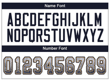 Load image into Gallery viewer, Custom White Navy-Old Gold Drift Fashion Football Jersey
