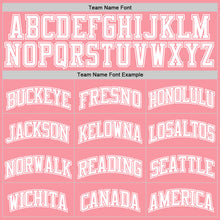 Load image into Gallery viewer, Custom Medium Pink White Authentic Basketball Jersey
