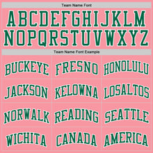 Load image into Gallery viewer, Custom Medium Pink Kelly Green-White Authentic Basketball Jersey

