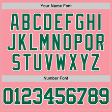 Load image into Gallery viewer, Custom Medium Pink Kelly Green-White Authentic Basketball Jersey
