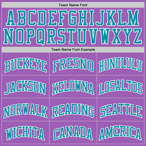 Custom Medium Purple Teal-White Authentic Basketball Jersey