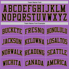 Load image into Gallery viewer, Custom Medium Purple Black-Old Gold Authentic Basketball Jersey
