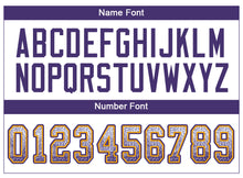 Load image into Gallery viewer, Custom White Purple-Gold Drift Fashion Football Jersey
