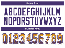 Load image into Gallery viewer, Custom Gold Purple-White Drift Fashion Football Jersey
