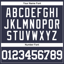 Load image into Gallery viewer, Custom Navy White Mesh Authentic Throwback Baseball Jersey
