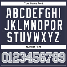 Load image into Gallery viewer, Custom Navy Gray-Royal Mesh Authentic Throwback Baseball Jersey
