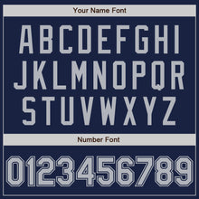 Load image into Gallery viewer, Custom Navy Gray Authentic Baseball Jersey
