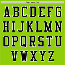 Load image into Gallery viewer, Custom Neon Green Black-White Authentic Baseball Jersey
